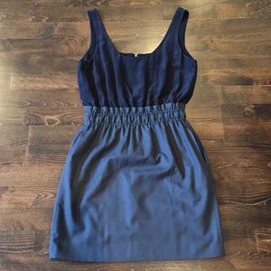 J. Crew black and gray sleeveless dress